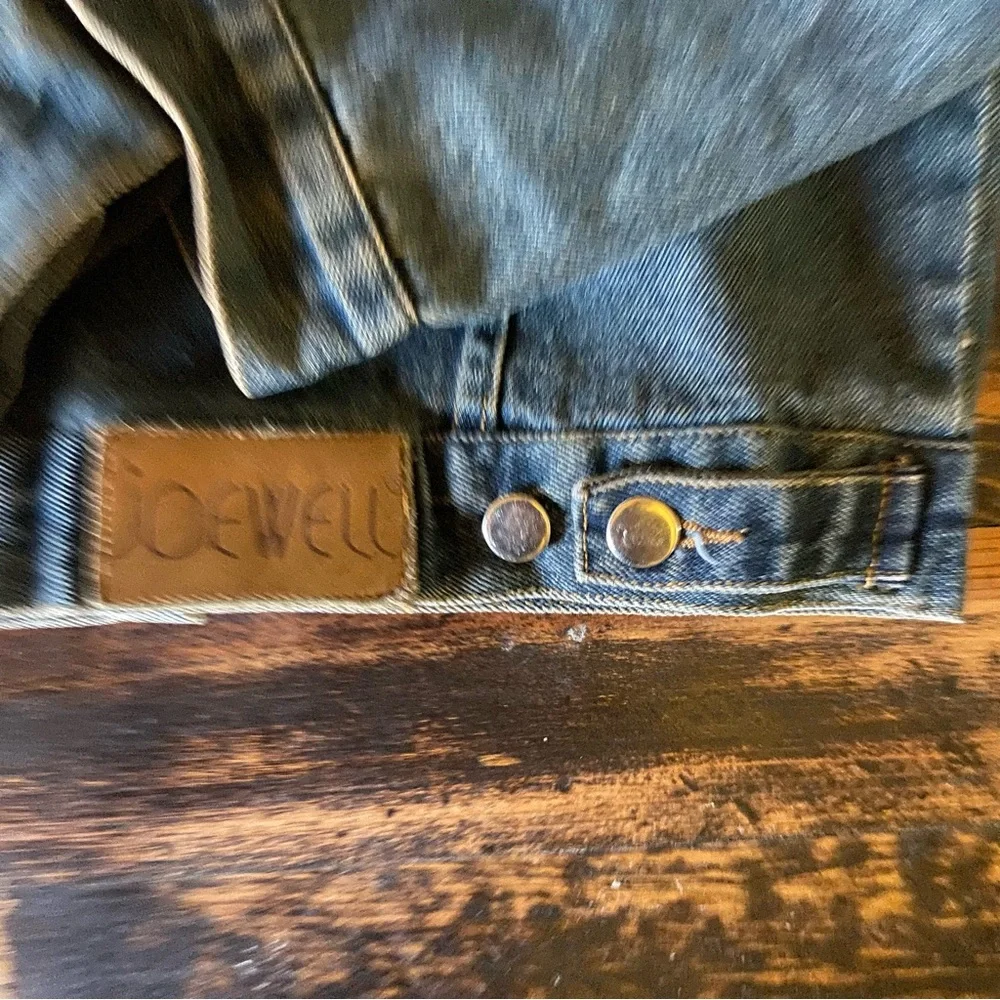 Joe Well The Collection Denim Jean Jacket Medium Wash 100% Cotton Size Small